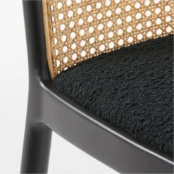 Nadia Black Cane Chair -Optimal Furniture Store NadiaCaneChairBlackAVSSS21