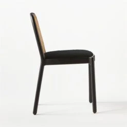 Nadia Black Cane Chair -Optimal Furniture Store NadiaCaneChairBlackSDSSS21