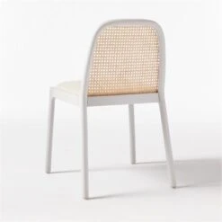 Nadia White Cane Woven Chair -Optimal Furniture Store NadiaWhiteCaneChair3QBF20