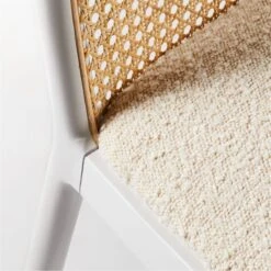 Nadia White Cane Woven Chair -Optimal Furniture Store NadiaWhiteCaneChairAVF20