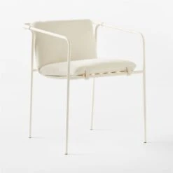 Navene Ivory Outdoor Dining Armchair Set Of 4 -Optimal Furniture Store NaveneIvyDiningChair3QSSS23