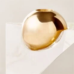 Newton Crystal Glass Ball Taper Candle Holder -Optimal Furniture Store NewtonGlassBallTprHolderAVSHF23