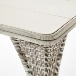 Nino Ivory Rattan Outdoor Dining Table -Optimal Furniture Store NinoDiningTableAVSSS23