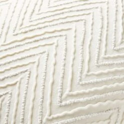 Noe Embroidered White Throw Pillow With Down-Alternative Insert 26" -Optimal Furniture Store NoeEmbroideredPllw26X26inAVSSF22