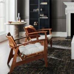 Leno Black And Natural Handwoven Jute Area Rug 5'x8' -Optimal Furniture Store NoelieRattanLoungeChairOC20 1x1A 2