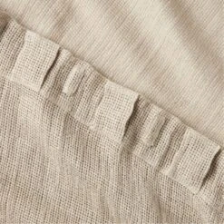 Flax Linen Openweave Window Curtain Panel 48''x84'' -Optimal Furniture Store OpnwvFlaxLn96CurtainPnlAV3SHS23