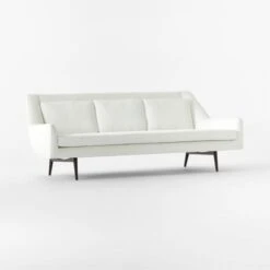 Origami Ivory Boucle Sofa -Optimal Furniture Store OrigamiIvoryVlvtSofa3QSSF22