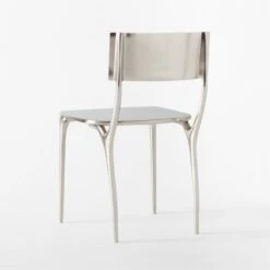 Oro Polished Silver Dining Chair -Optimal Furniture Store OroPlshdSlvrDiningChair3QBSSS22 1