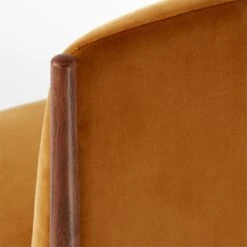 Paglia Rust Orange Velvet Dining Chair -Optimal Furniture Store PagliaRustVlvtDiningChrAVSSS23