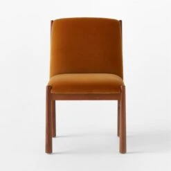 Paglia Rust Orange Velvet Dining Chair -Optimal Furniture Store PagliaRustVlvtDiningChrSOSSS23
