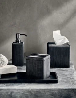 Parello Pleated Black Soap Pump -Optimal Furniture Store ParelloPleatedBlackBathJN20