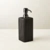 Parello Pleated Black Soap Pump
