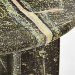 Pasar Round Green Marble Side Table -Optimal Furniture Store PasarGrnMblSideTableAVSSS23