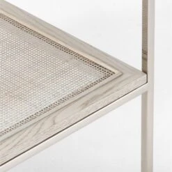 Connoisseur 2-Drawer White Oak Wood Nightstand With Marble Top Model 8714 17 Connoisseur 2-Drawer White Oak Wood Nightstand With Marble Top Model 8714 -Optimal Furniture Store PaulMccobb8714WWCnNtstdAV2SSS22