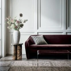 Torino Textured White Vase -Optimal Furniture Store PaviaEspressoLoveseatJN21 1x1