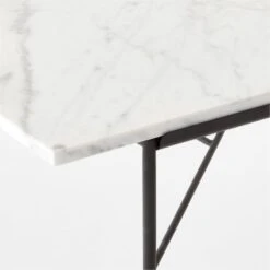 Pavilion Black Metal Outdoor Dining Table With Marble Top Model 6141 -Optimal Furniture Store Pavilion6141BkDnTbWMbTpAVSSS23