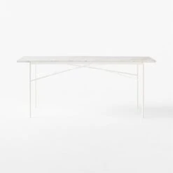 Pavilion Ivory Metal Outdoor Dining Table With Marble Top Model 6141 -Optimal Furniture Store Pavilion6141IvDnTbWMbTpSOSSS23