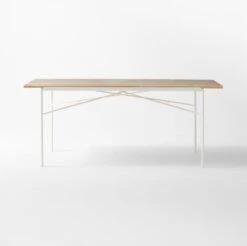 Pavilion Ivory Metal Outdoor Dining Table With Travertine Top Model 6141 -Optimal Furniture Store Pavilion6141IvDnTbWTrvTpSOSSS22