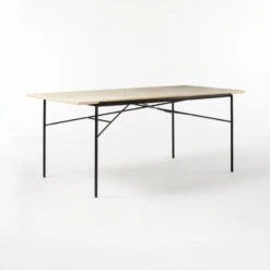 Pavilion Travertine Outdoor Dining Table Model 6141 -Optimal Furniture Store Pavilion6141TrvrtnDngTbl3QSSS21