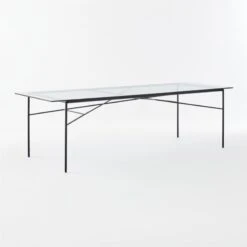 Large Pavilion Glass Outdoor Dining Table Model 6142 -Optimal Furniture Store Pavilion6142LgGlssDnngTbl3QSSS21