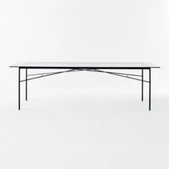 Large Pavilion Outdoor Dining Table Model 6142 And Tretto Outdoor Dining Table Cover -Optimal Furniture Store Pavilion6142LgGlssDnngTblSOSSS21 1