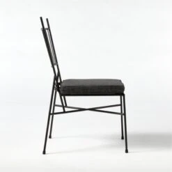 Pavilion Dining Chair With Grey Sunbrella ® Cushion Model 6350 Set Of 4 -Optimal Furniture Store Pavilion6150GrArmlssDnChSDSSS21