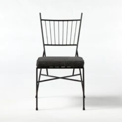 Pavilion Dining Chair With Grey Sunbrella ® Cushion Model 6350 Set Of 4 -Optimal Furniture Store Pavilion6150GrArmlssDnChSOSSS21