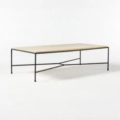 Pavilion Travertine Outdoor Coffee Table Model 6511 -Optimal Furniture Store Pavilion6511TrvrtnCffTbl3QSSS21