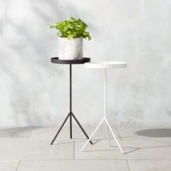 Pavilion Black Cocktail Table/Plant Stand 21.5" -Optimal Furniture Store PavilionPlntStdNCcktlTblGrpFHS22