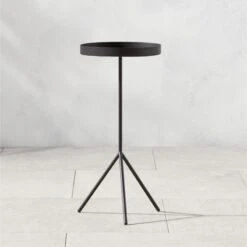 Pavilion Black Cocktail Table/Plant Stand 21.5"