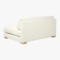 Piazza Apartment Sofa With White Oak Legs -Optimal Furniture Store PiazzaAptSofaSnow3QBF19