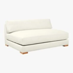 Piazza Apartment Sofa With White Oak Legs -Optimal Furniture Store PiazzaAptSofaSnow3QF19