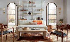 Stairway White Cabinet - 96" Height -Optimal Furniture Store PiazzaSnowSofaSuedePinkJL19 1