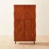 Piera Mahogany Wood Bar Cabinet