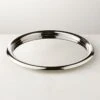 Piero Round Polished Stainless Steel Serving Tray
