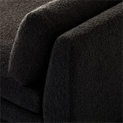 Plinth Armless Black Boucle Sofa -Optimal Furniture Store PlinthBlkBclArmlessSofaAVSSS23