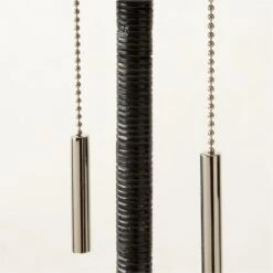 Pogo Polished Nickel And Black Cane Table Lamp -Optimal Furniture Store PogoBlackCaneTableLampAV2SHF22