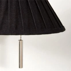 Pogo Polished Nickel And Black Cane Wall Sconce -Optimal Furniture Store PogoBlkCaneSconceAVSHF22