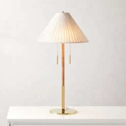 Pogo Brass And Cane Table Lamp -Optimal Furniture Store PogoCaneTableLampROF21