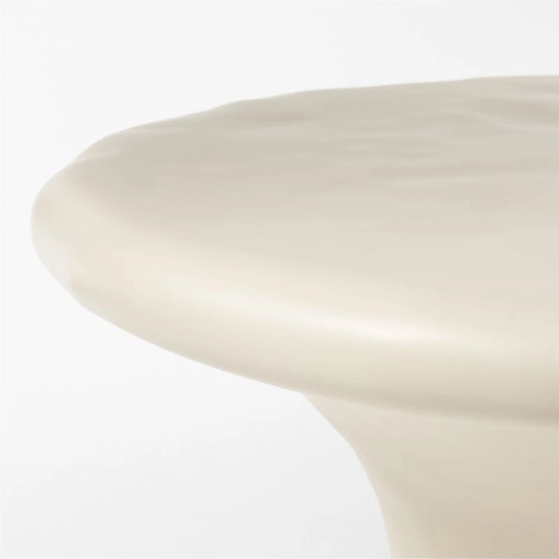 Pompeo Round Ivory Cast Resin Outdoor Coffee Table Small 5 Pompeo Round Ivory Cast Resin Outdoor Coffee Table Small - Image 5