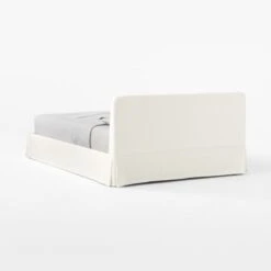 Pullover Slipcover Queen Sateen Queen Bed 11 Pullover Slipcover Queen Sateen Queen Bed -Optimal Furniture Store PulloverPleatSateenQBed3QBSSS21