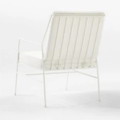 Pavilion Ivory Metal Outdoor Lounge Chair With Ivory Cushion Model 6471 10 Pavilion Ivory Metal Outdoor Lounge Chair With Ivory Cushion Model 6471 -Optimal Furniture Store PvlnIvLngChrWIvChM64713QBSSS22