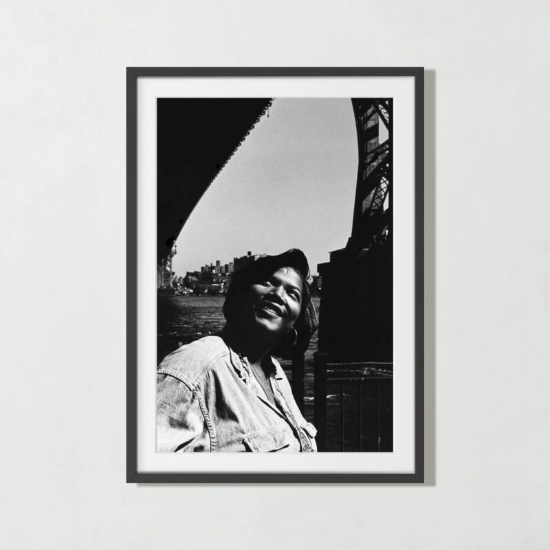 'Queen Latifah, 1991' Photographic Print In Black Frame 17.75"x21.75" 2 'Queen Latifah, 1991' Photographic Print In Black Frame 17.75"x21.75" - Image 2