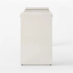 Raggio Stainless Steel Desk With White Wood Top -Optimal Furniture Store RaggioPolishedSSDeskSDSSF22