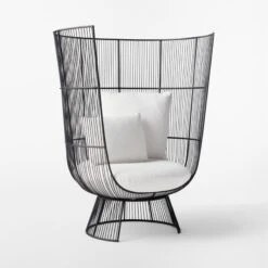 Raine Outdoor Lounge Chair With Boucle Sunbrella Cushions -Optimal Furniture Store RaineLoungeChair3QSSS22