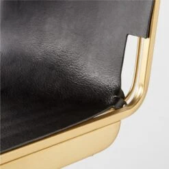 Rake Black Counter Stool Set Of 2 -Optimal Furniture Store RakeBrassBarStoolAVSSS23