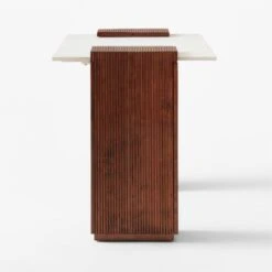 Reach White Marble-Top Desk 13 Reach White Marble-Top Desk -Optimal Furniture Store ReachMarbleNAshDeskSDSSS23