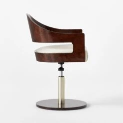 Renato Chenille And Burl Wood Office Chair 11 Renato Chenille And Burl Wood Office Chair -Optimal Furniture Store RenatoBrlWdOfficeChairSDSSF22