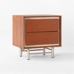 Renwick 2-Drawer Mango Wood Nightstand -Optimal Furniture Store RenwickNightstand3QSSF22