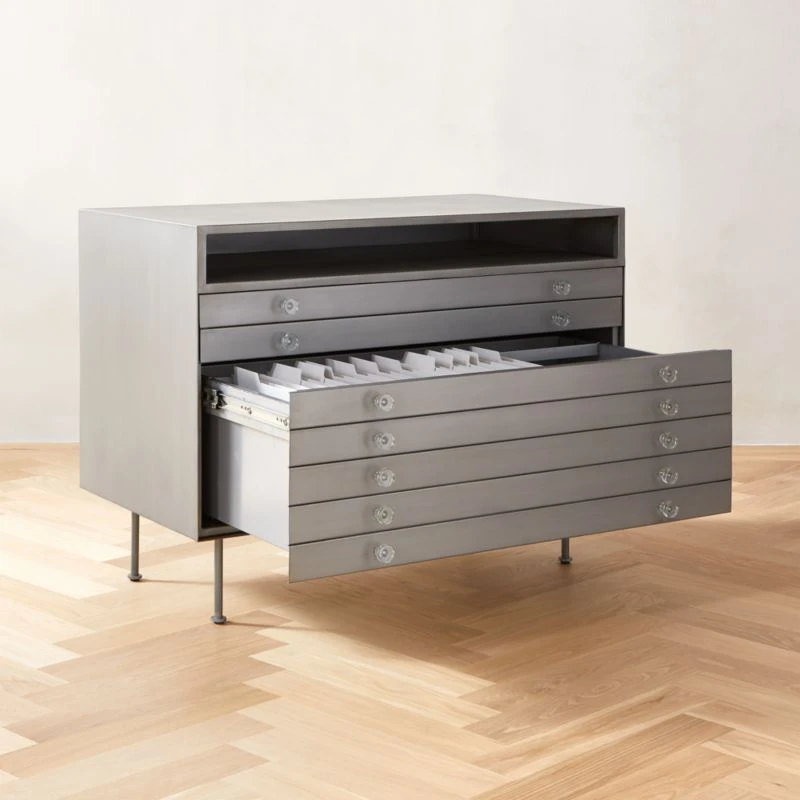 Renzo Steel 3-Drawer File Cabinet 2 Renzo Steel 3-Drawer File Cabinet - Image 2